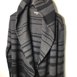 Cashmere wool blend hooded cardigan